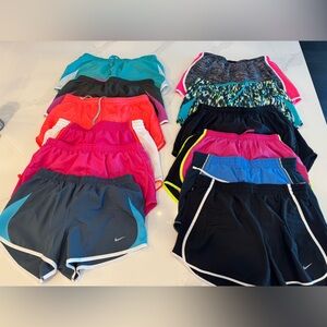 Bundle of Nike shorts. 12 pairs. All size small.